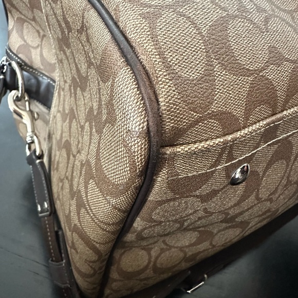 Coach Brown Signature Duffel Bag 
Like New
Minimal Wear and Tear - Picture 7 of 9